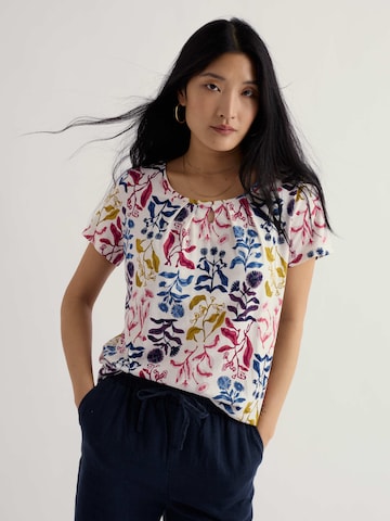 Seasalt Cornwall Shirt 'Appletree' in Wit: voorkant