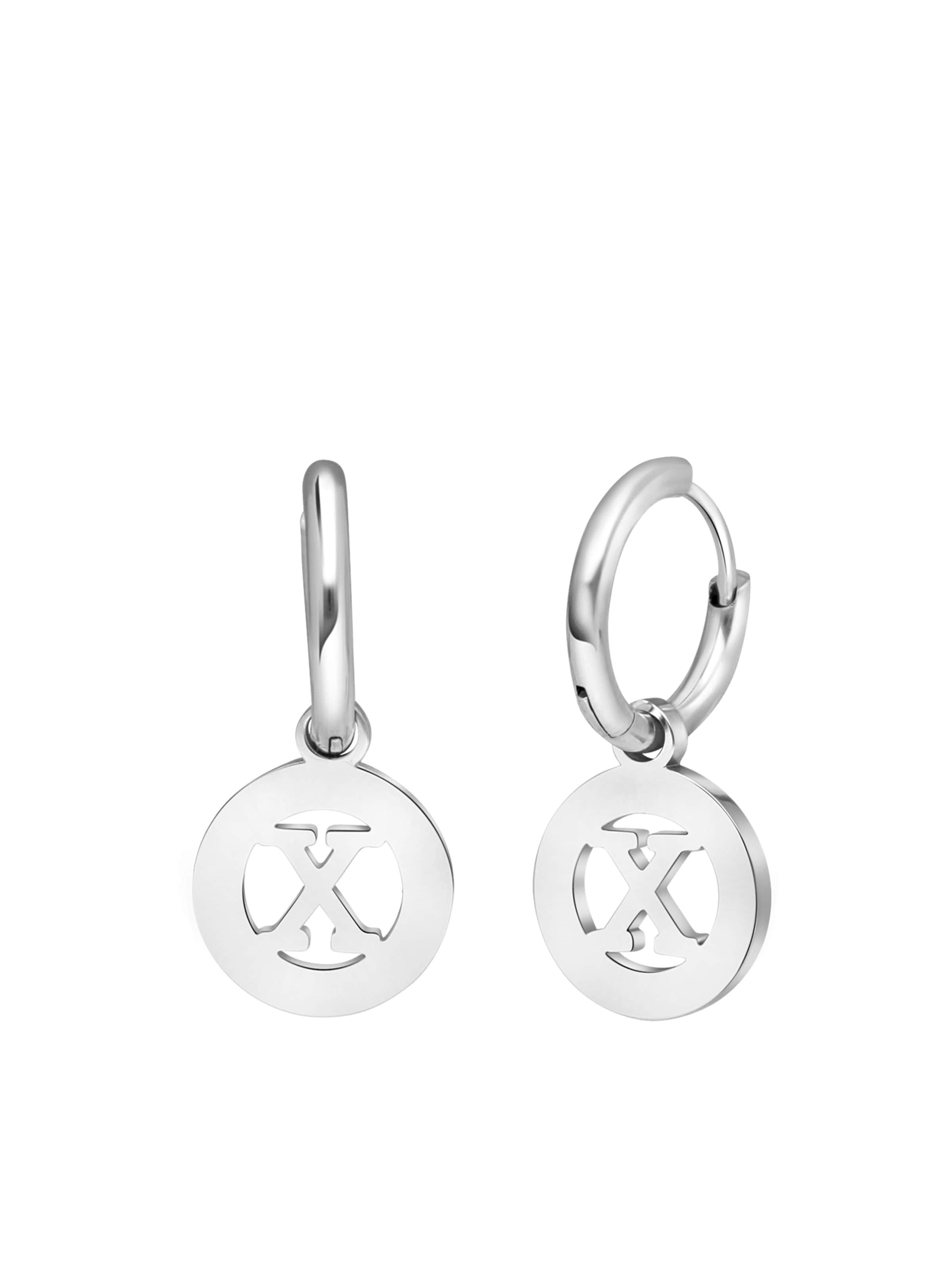 Lucardi Oorbellen in Zilver: voorkant