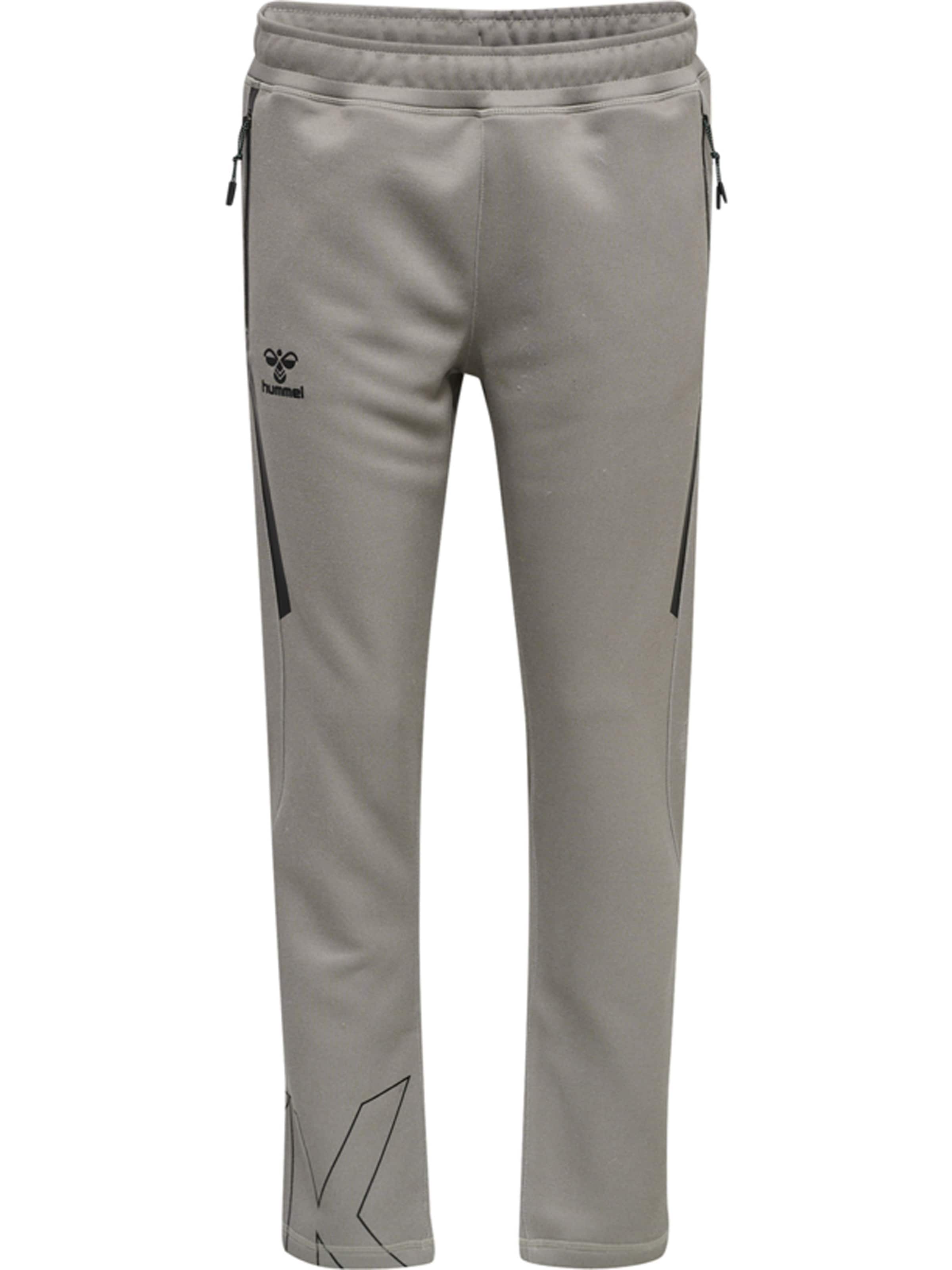 Hummel Slimfit Sportsbukser i grå: forside