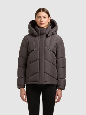 khujo Winterjas 'Evande' in Grijs: voorkant