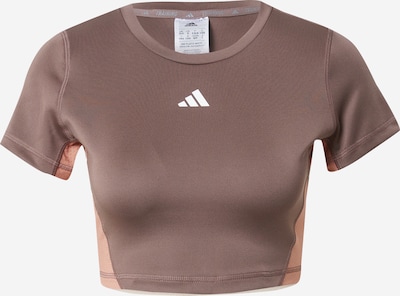 ADIDAS PERFORMANCE Performance shirt in Beige / Brown / Pastel yellow / White, Item view