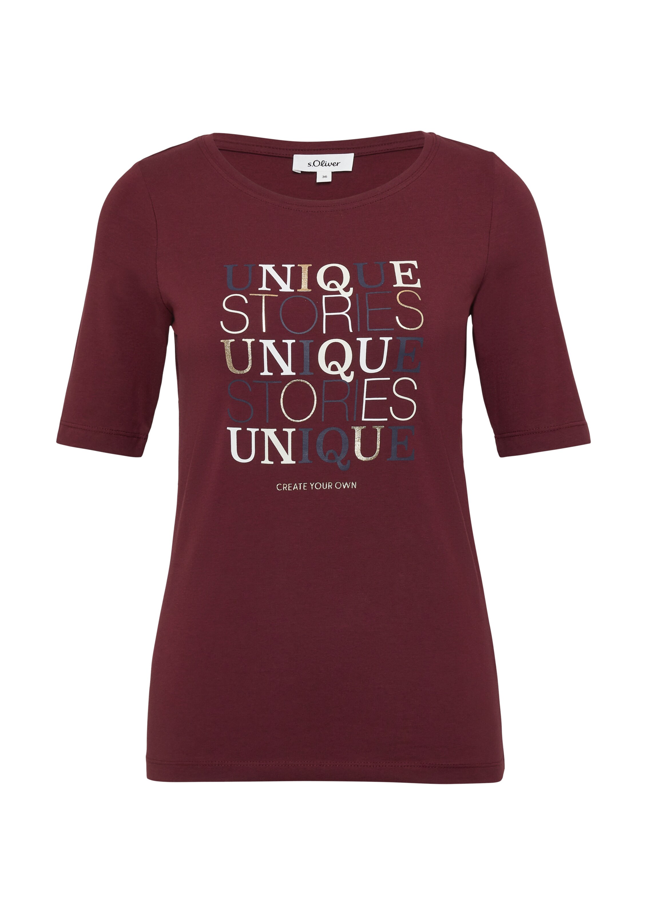 T-shirt s.Oliver en rouge : devant