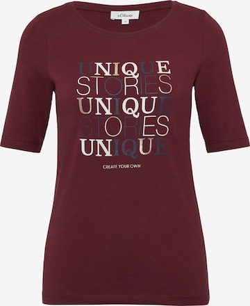 T-shirt s.Oliver en rouge : devant