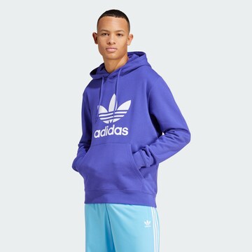 ADIDAS ORIGINALS Sweatshirt 'Adicolor Classics Trefoil' i lila: framsida