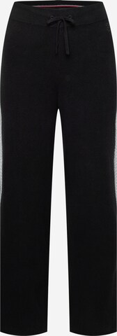 Tommy Hilfiger Curve Wide leg Παντελόνι σε μαύρο: μπροστά