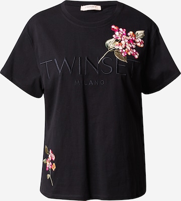 melns Twinset T-Krekls: no priekšpuses