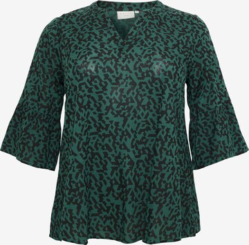 KAFFE CURVE - Blusa 'Cedite' en verde: frente