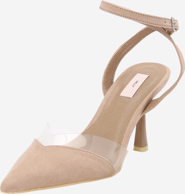 NLY by Nelly Slingpumps in Beige: voorkant