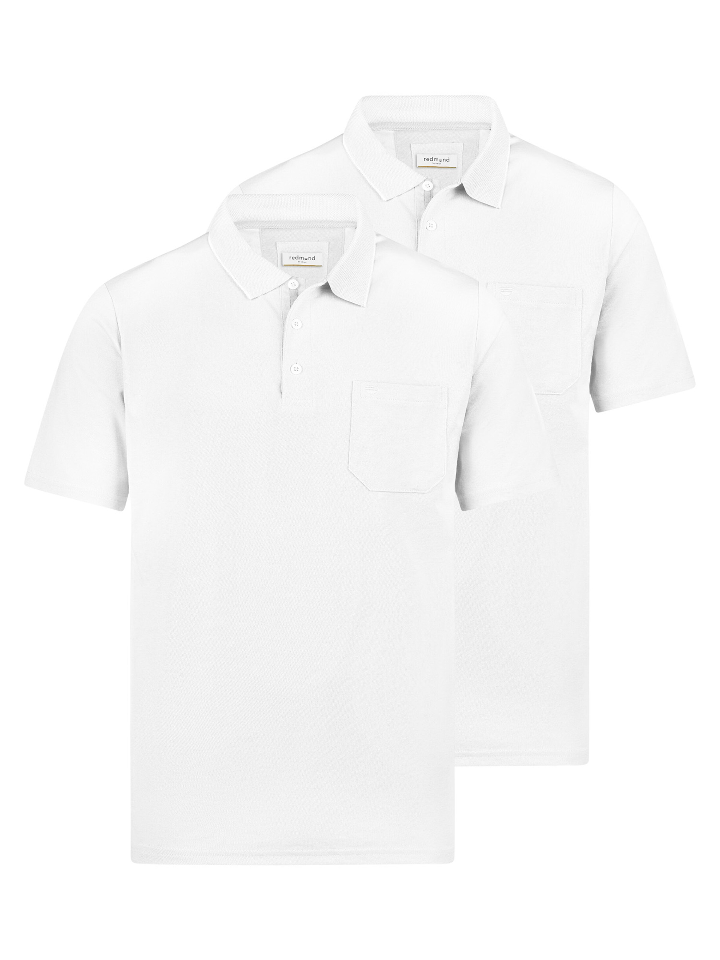 redmond Shirt 'Basic'‌‌‌‌‌‌‌‌‌‌ in Weiß: Vorderseite