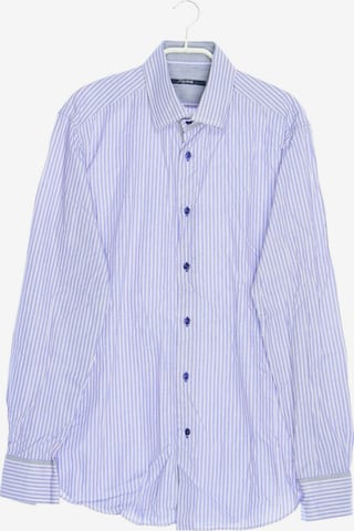 PAL ZILERI Button Up Shirt in L in Blue: front