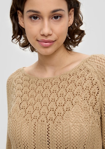 Pull-over QS en beige