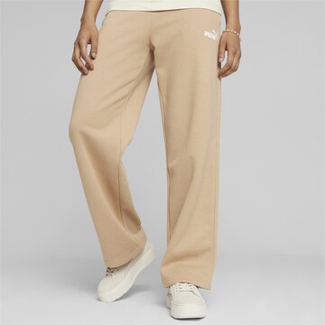 Regular Pantalon de sport PUMA en beige : devant