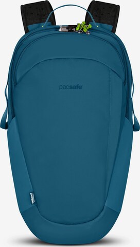 Zaino 'ECO' di Pacsafe in blu: frontale