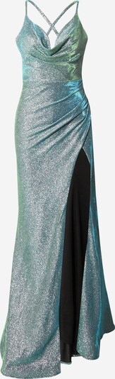 LUXUAR Večerna obleka | svetlo modra / svetlo zelena / srebrna barva, Prikaz izdelka