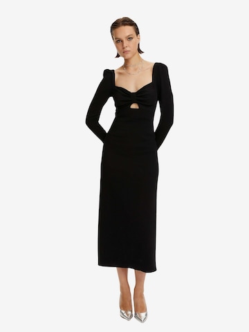 NOCTURNE Kleid in Schwarz: predná strana