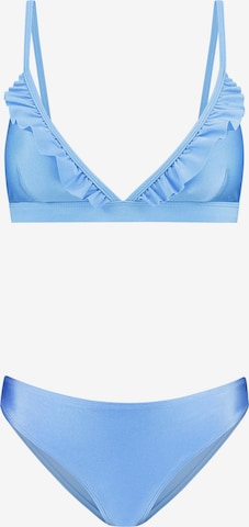 Shiwi Kolmio Bikini värissä sininen: etupuoli