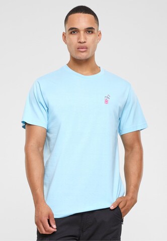 Mister Tee T-Shirt 'Good Vibes Drink' in Blau