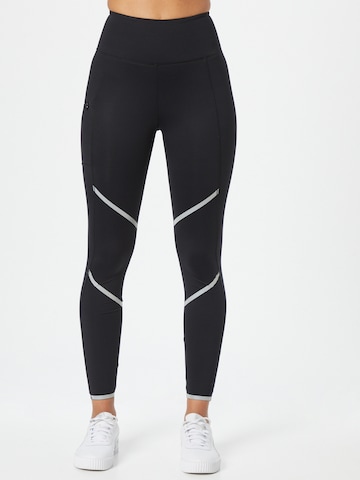 Skinny Pantalon de sport Röhnisch en noir : devant