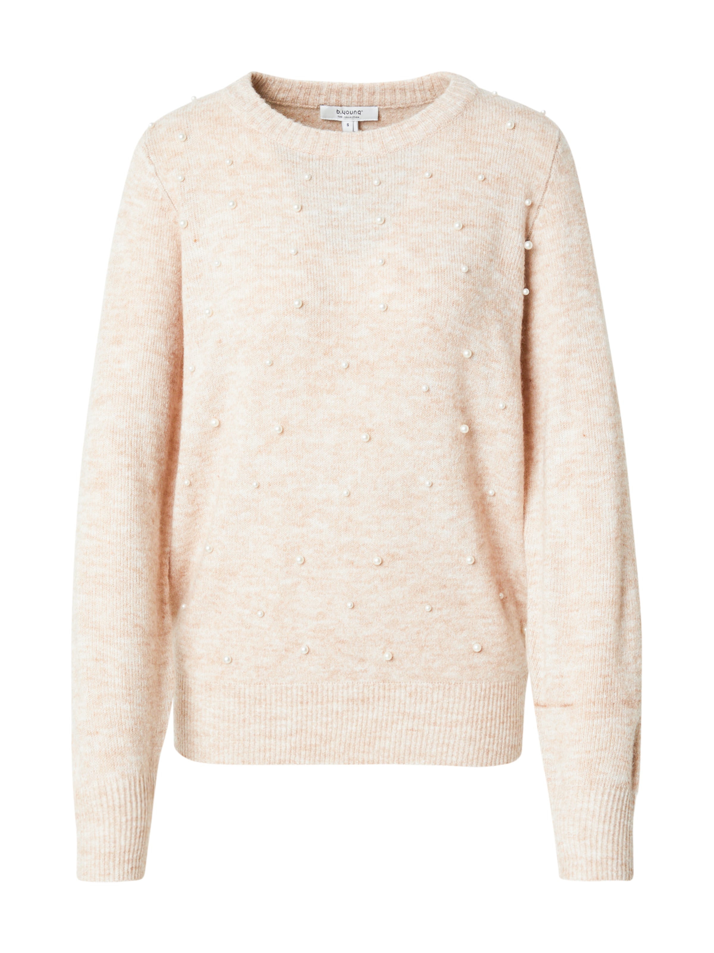 b.young Sweater 'Okama' in Beige: front