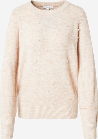 b.young Pullover 'Okama' in Beige: Vorderseite