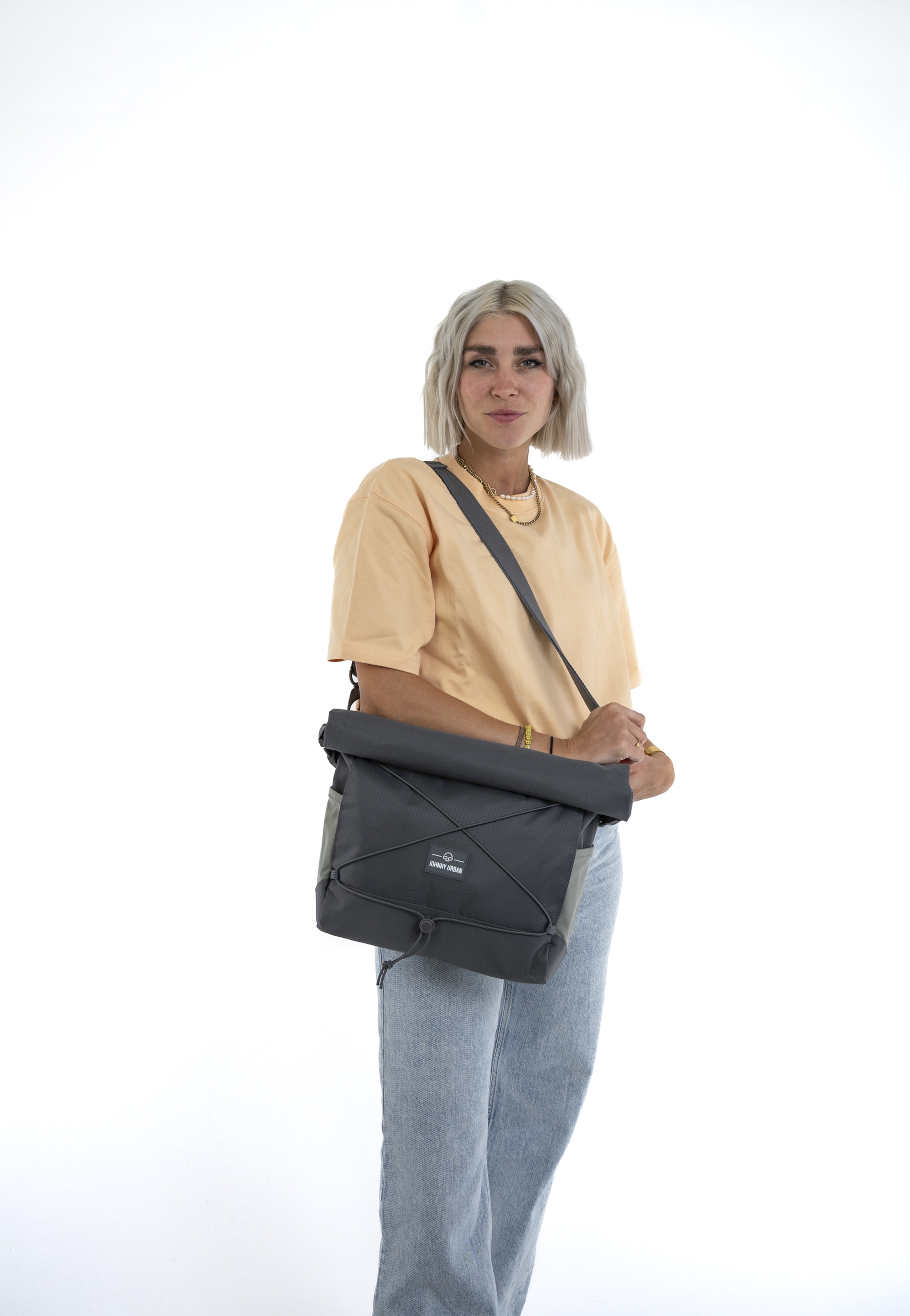 Borsa a tracolla 'Dylan' di Johnny Urban in grigio