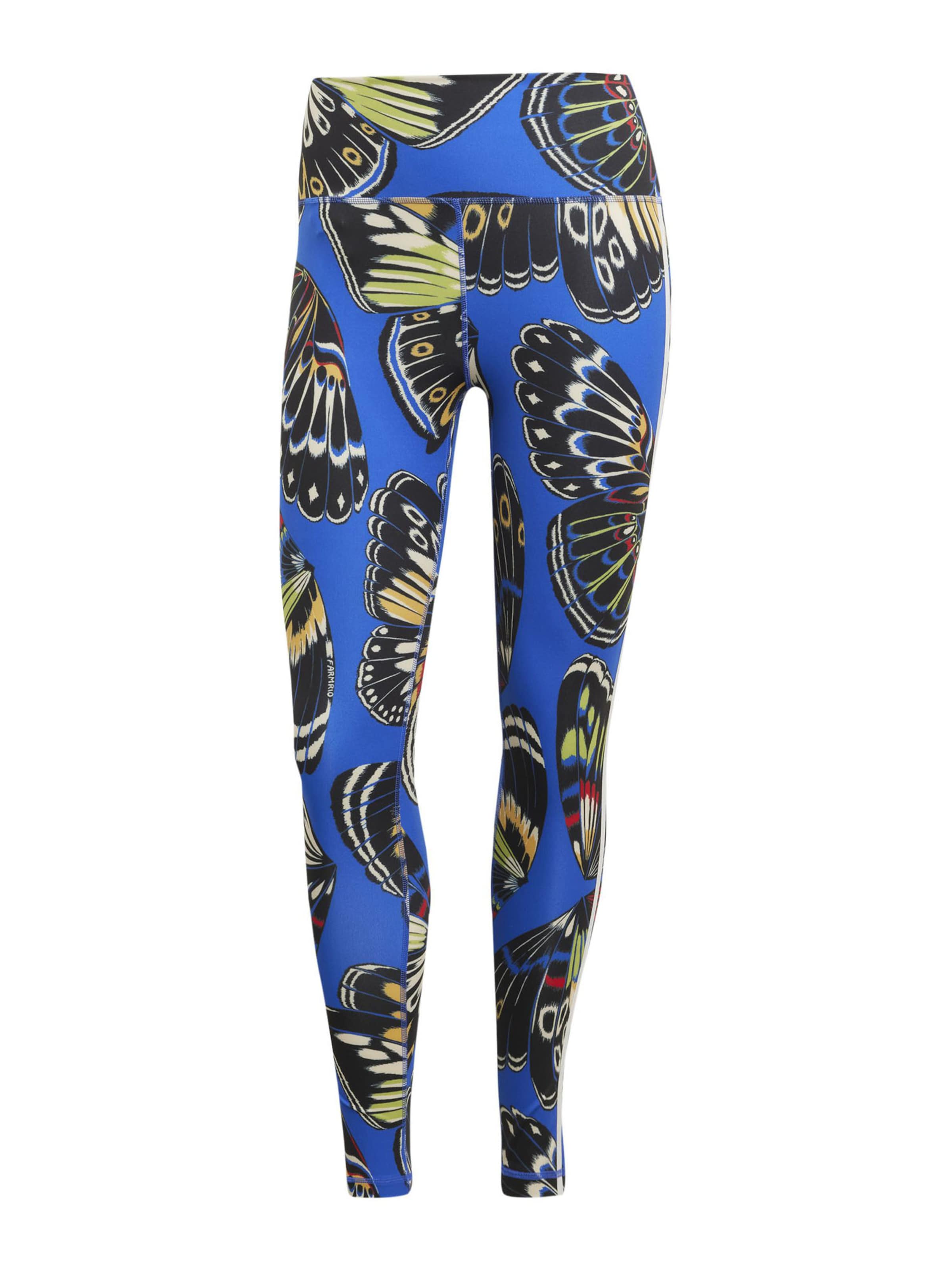 ADIDAS PERFORMANCE Skinny Sportnadrágok 'Adidas x FARM' - fekete: elől