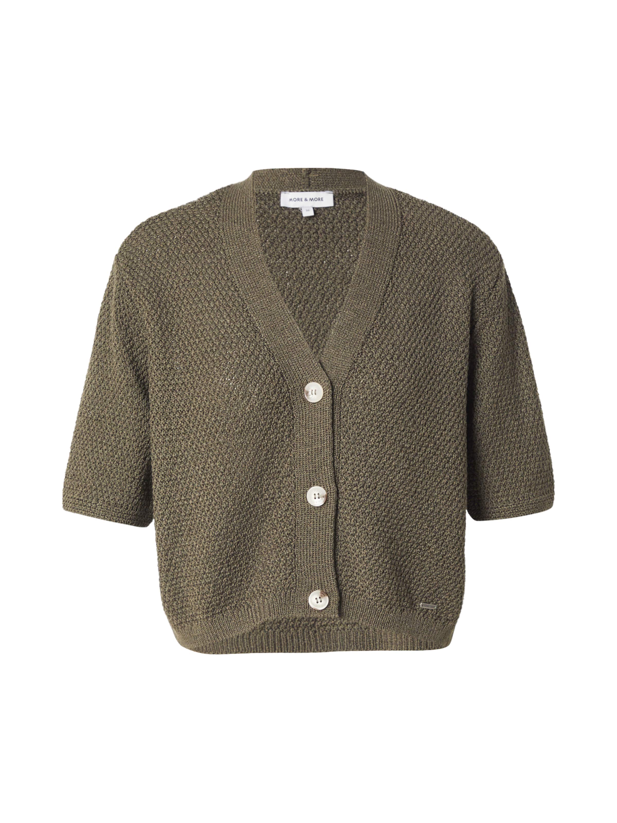 MORE & MORE Knit Cardigan in Green: front