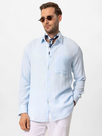 Regular fit Camicia 'Ilario' di Antioch in blu: frontale