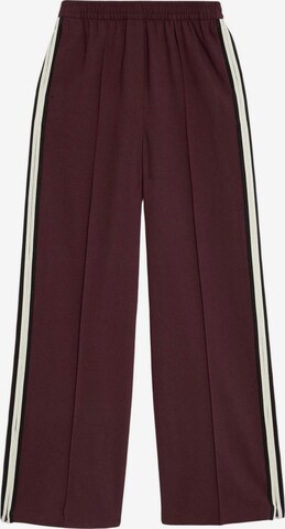 Marks & Spencer Wide leg Broek in Rood: voorkant