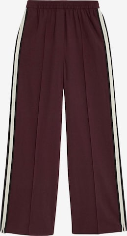 Wide Leg Pantalon Marks & Spencer en rouge : devant