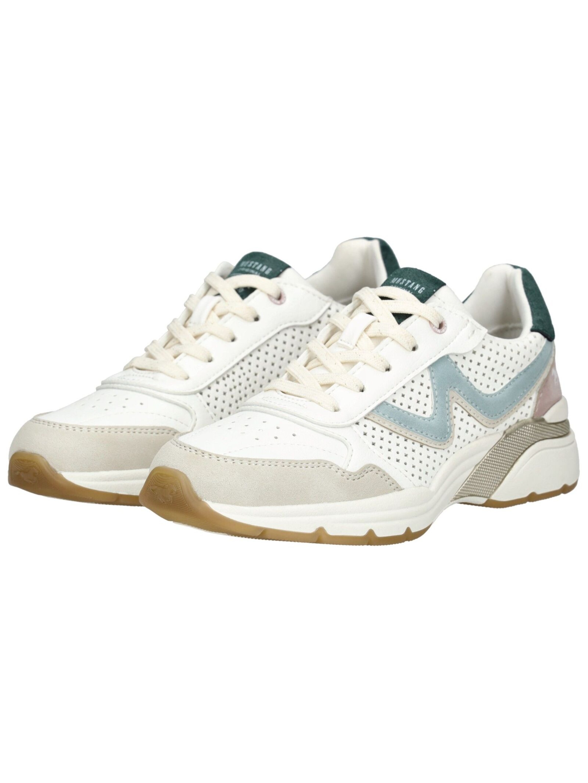 Baskets basses MUSTANG en blanc