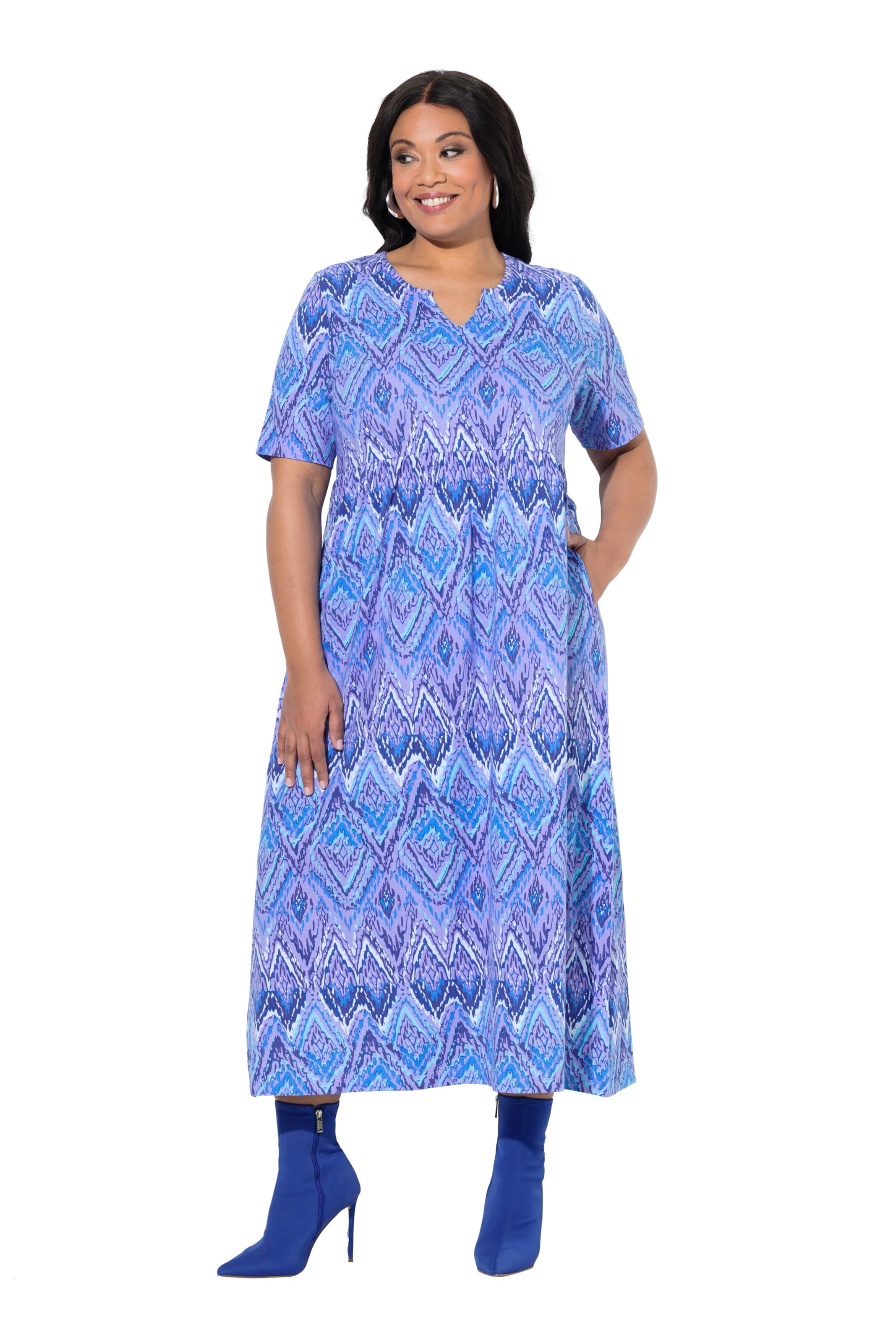 Ulla Popken Dress in Purple: front