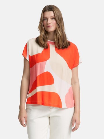 Tom Tailor Women + Shirt in Rood: voorkant