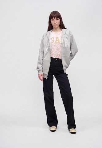 Gap Tall - Sudadera con cremallera 'HERITAGE' en gris