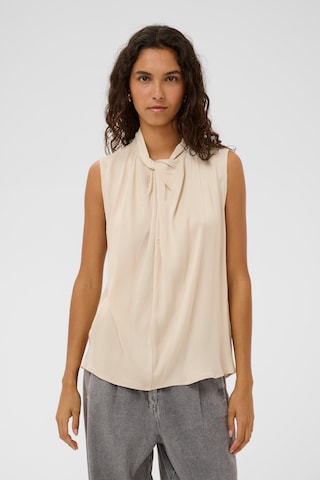 SOAKED IN LUXURY Blouse 'SLNadeya Miria' in Beige: front