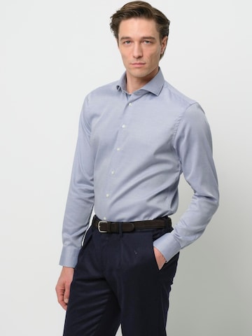 Profuomo Slim fit Button Up Shirt in Blue