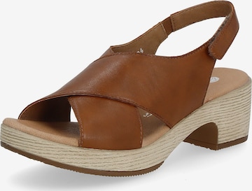 REMONTE Sandals in Brown: front