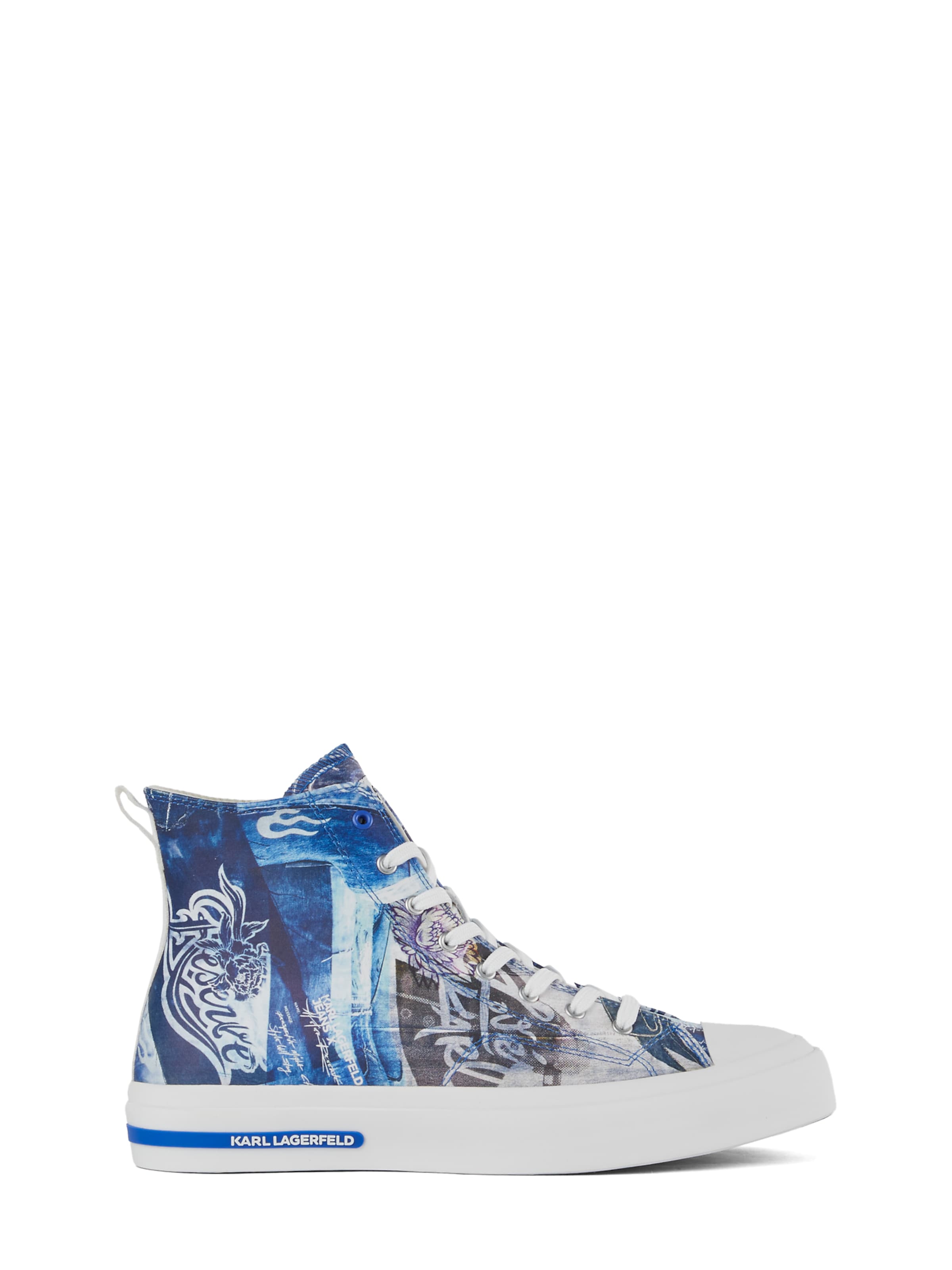 KARL LAGERFELD JEANSVisoke tenisice - plava boja