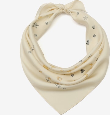 Foulard di COACH in bianco: frontale