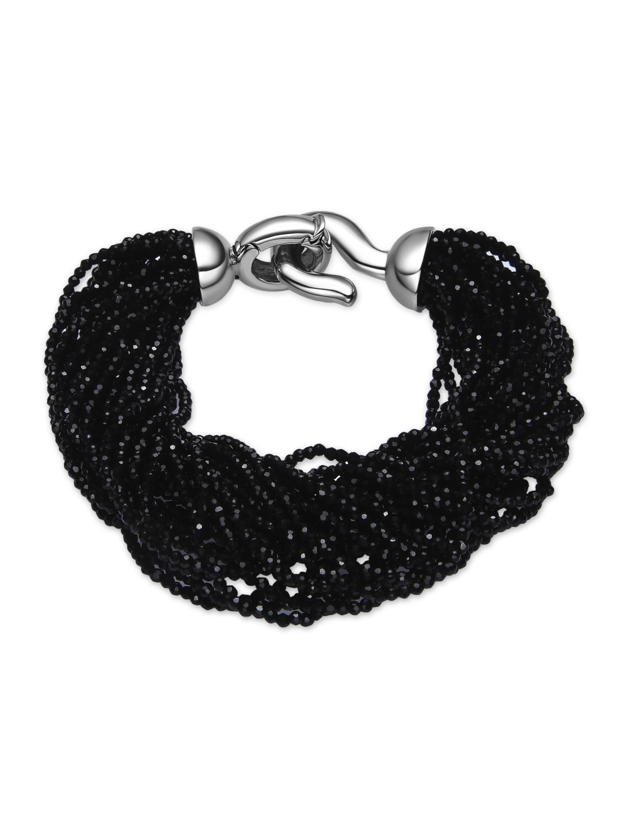 Luxenter - Pulsera 'Kibak' en negro: frente