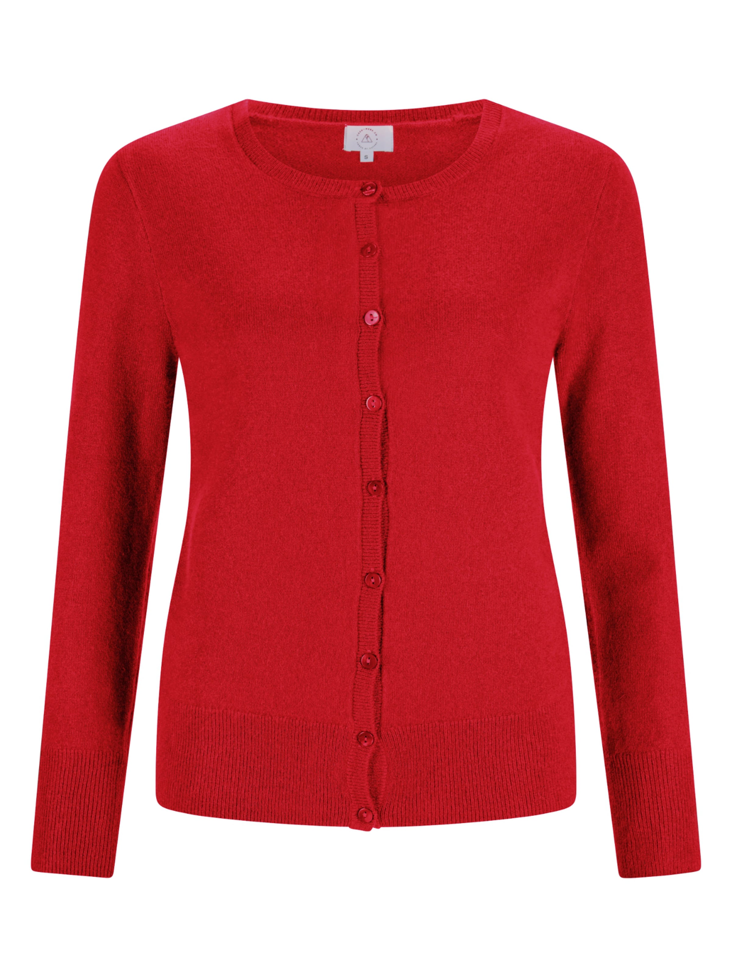 CASH-MERE.CH Cardigan i rød: forside