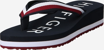 TOMMY HILFIGER - Sandalias de dedo en azul: frente