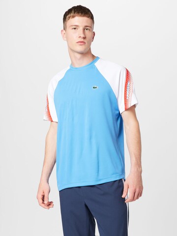 Lacoste Sport Λειτουργικό μπλουζάκι σε μπλε: μπροστά