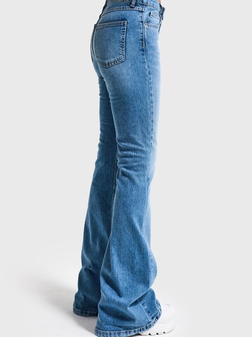 IT'S BASIC Flared Jeans 'FLARE MID RISE JEANS' in Blue