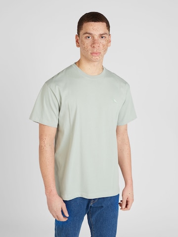 T-Shirt Cleptomanicx en vert : devant