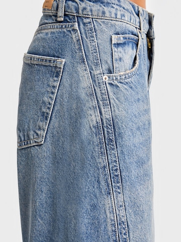 IT'S BASIC Regular Jeans 'Straight Mid Rise Jeans' in Blauw
