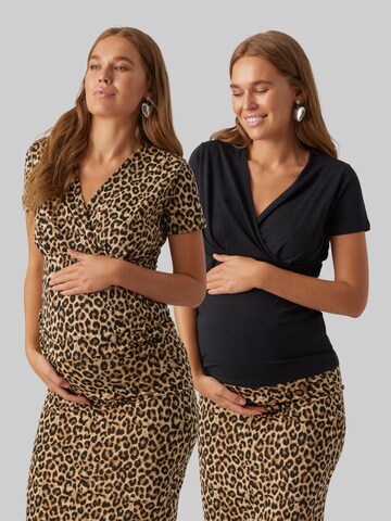 MAMALICIOUS T-Shirt 'Mia Tess' in Schwarz: Vorderseite