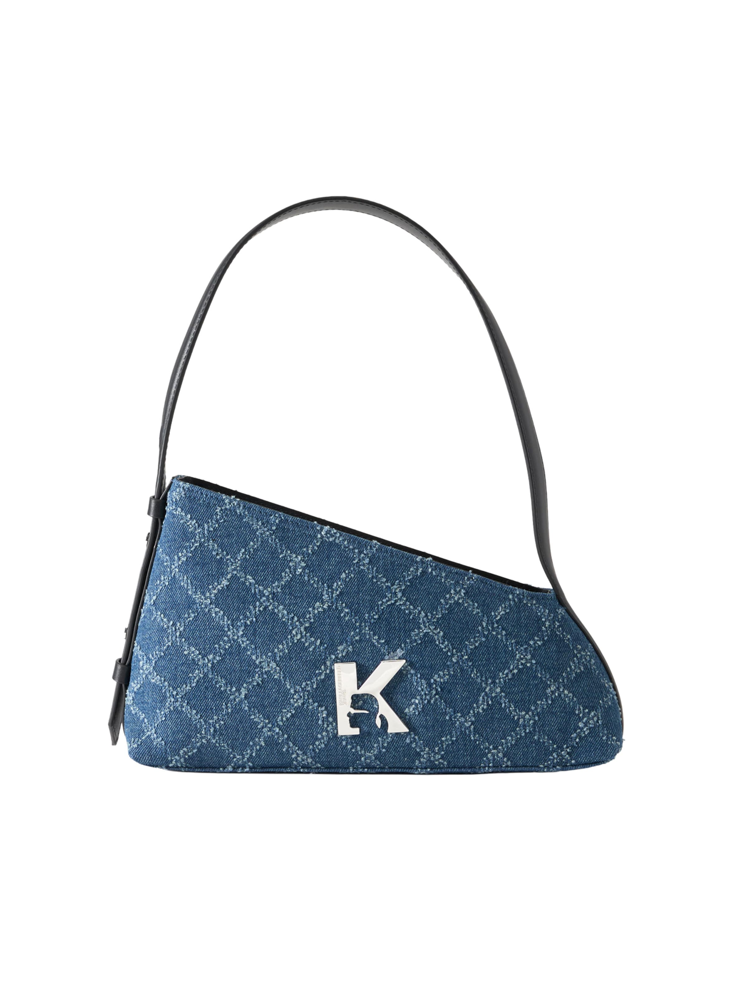 KARL LAGERFELD JEANS - Bolso de hombro 'GEO' en azul: frente
