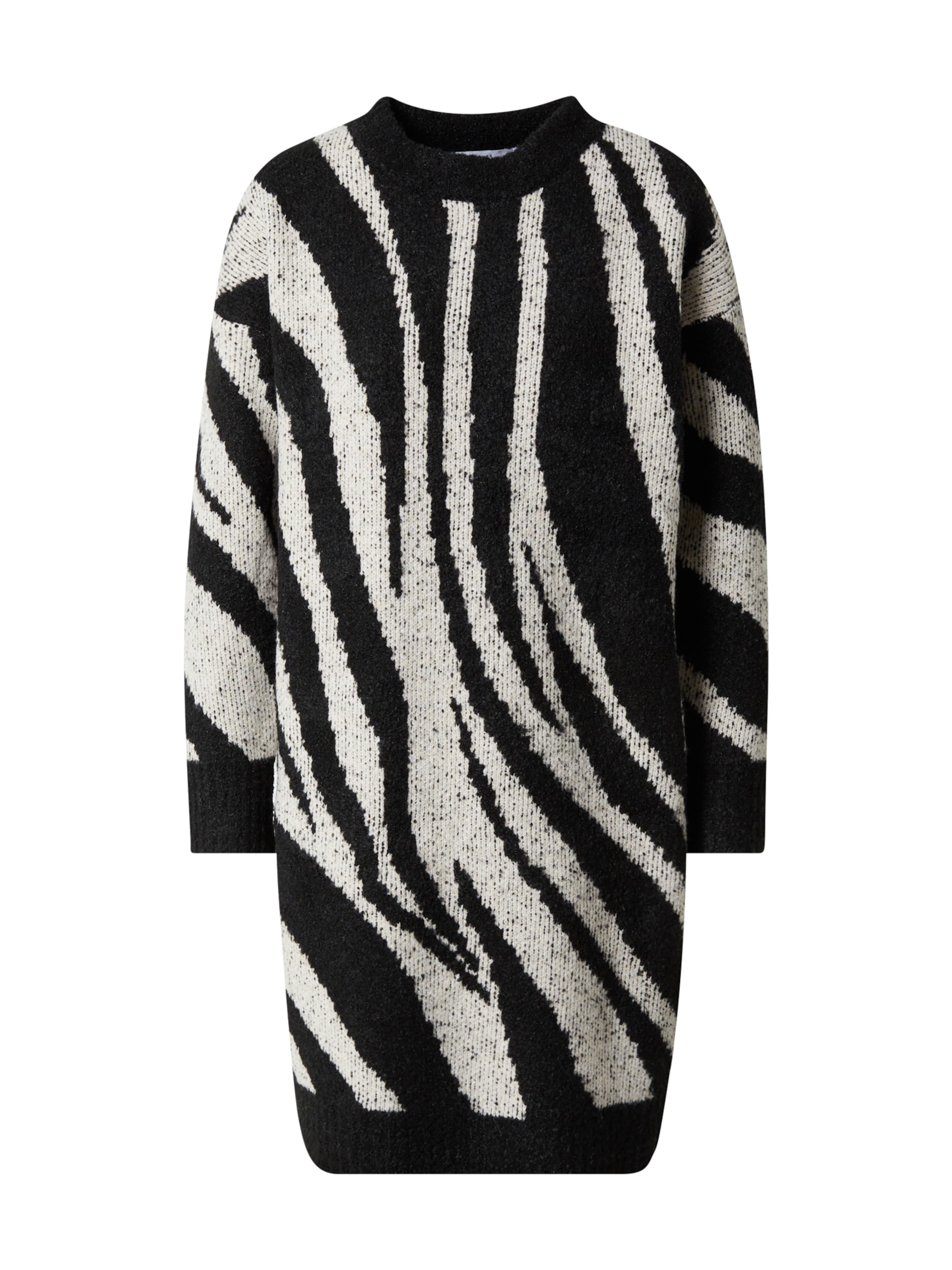 Warehouse Трикотажное платье в Черный: спереди