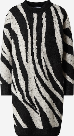 Warehouse Úpletové šaty - černá / bílý melír, Produkt